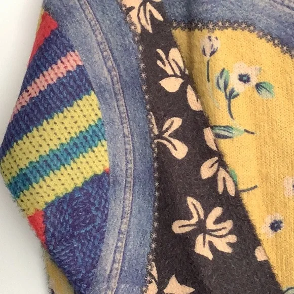 Colorful Patchwork Cardigan Plus Size 3X NWT - Picture 3 of 4